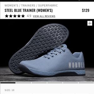 Steel Blue No Bull trainers
